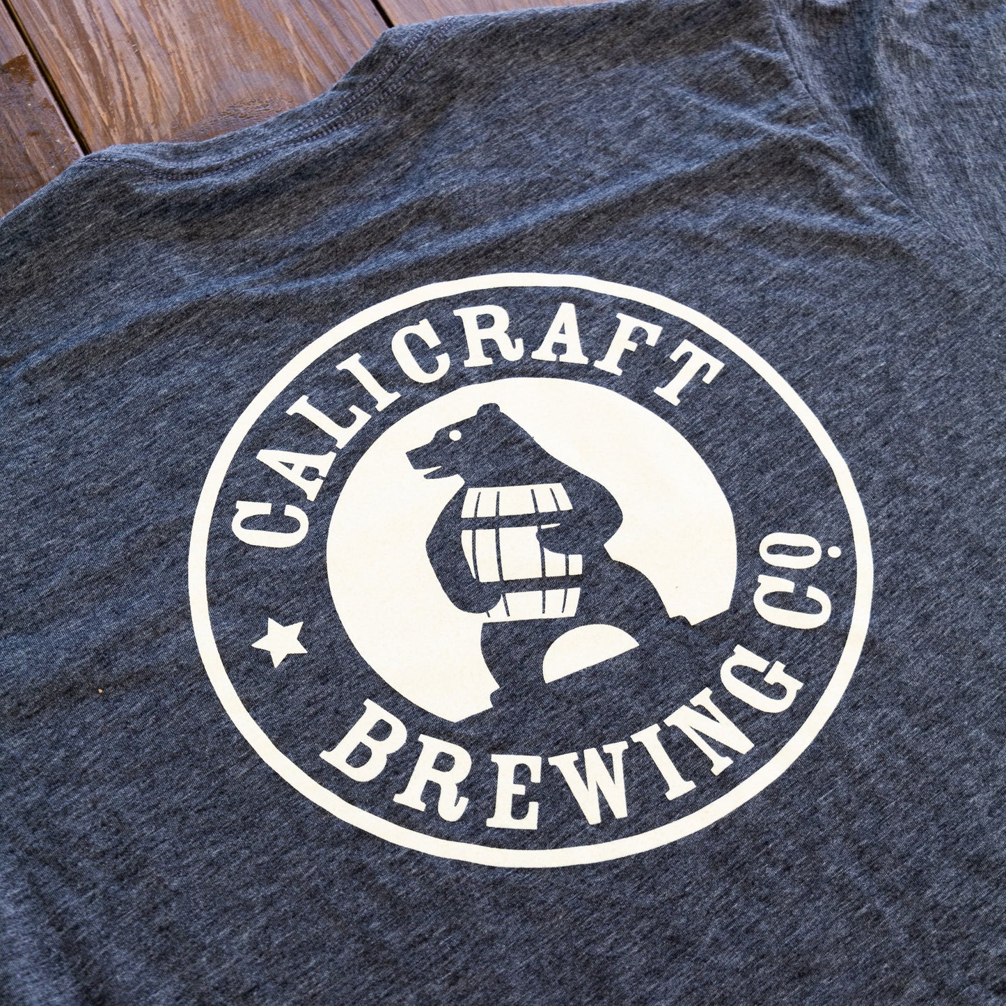 Calicraft Stacked Logo - Heather Grey