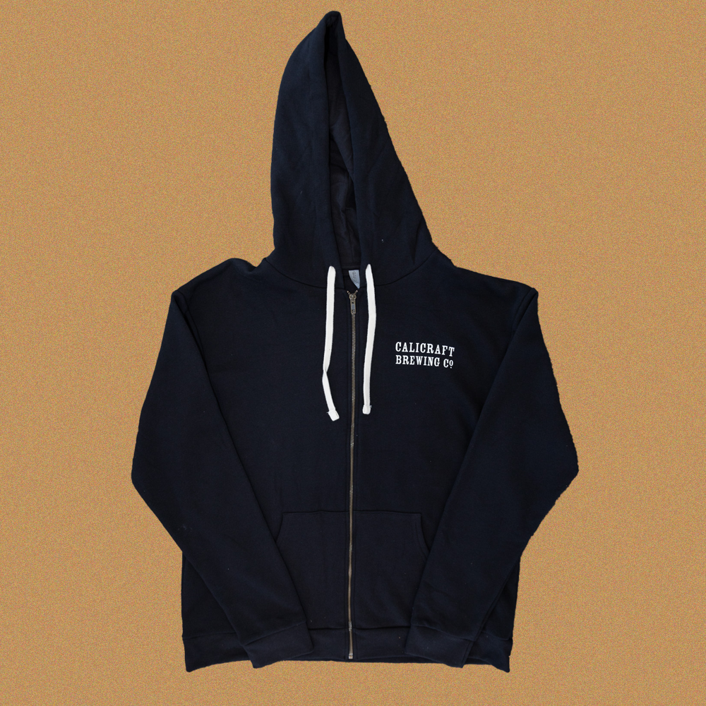 Hoodie - Black Logo Zip Up