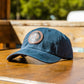 Leather Patch Hat - Blue